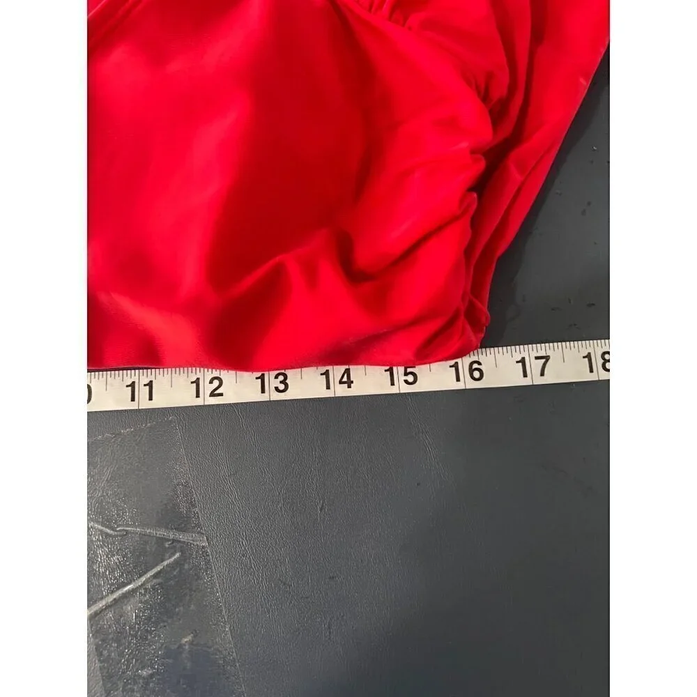 Old Navy  Red One-Piece‎ Swimsuit 1X Plus Size Beachy vacation reaort tropical